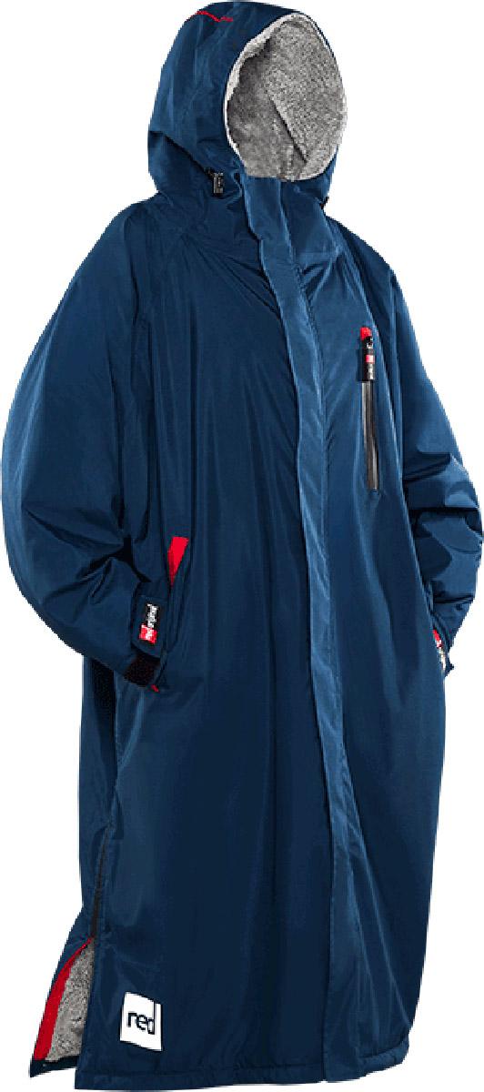 Red Original Long Sleeve Pro Change Robe Evo - Navy