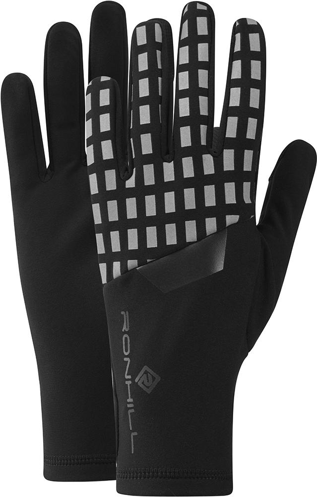 Ronhill Afterhours Gloves - Black/bright White/reflect