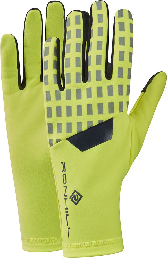 Ronhill Afterhours Gloves - Fluo Yellow/charcoal/reflect