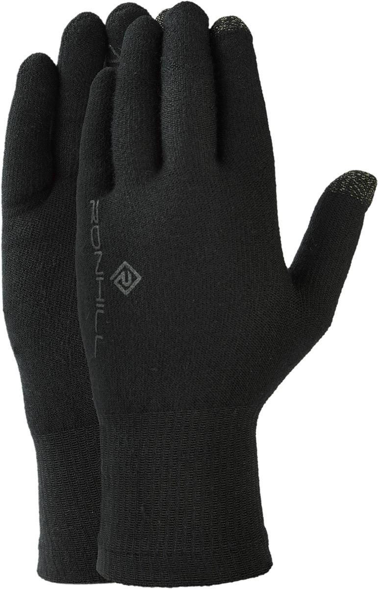 Ronhill Merino Seamless Run Gloves - Black