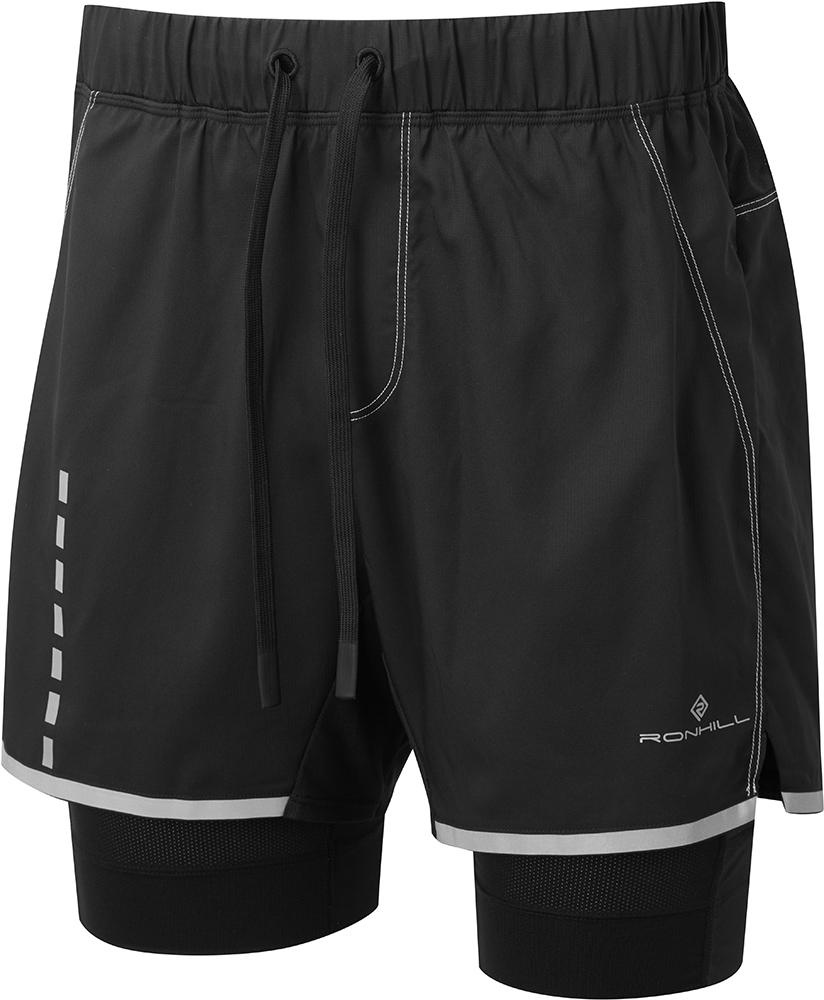 Ronhill Tech Afterhours Twin Shorts - All Black