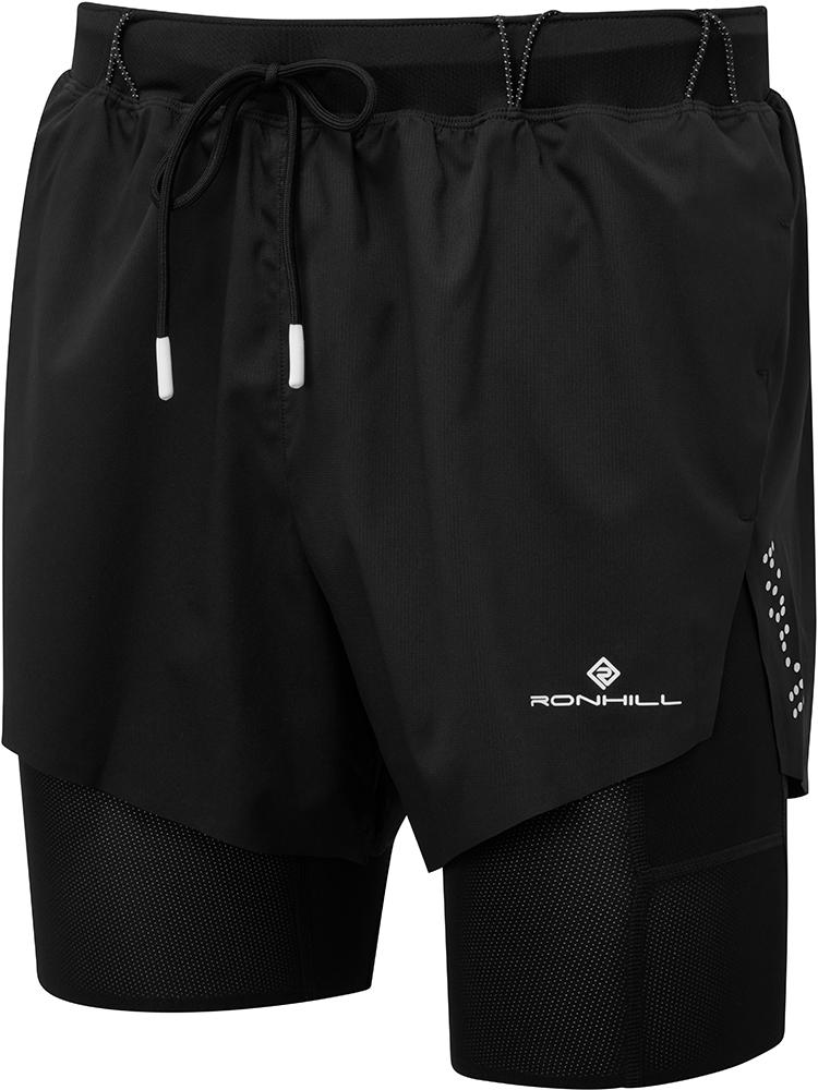 Ronhill Tech Distance Twin Shorts - All Black