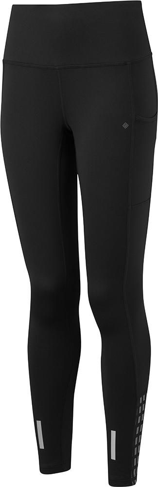 Ronhill Womens Tech Afterhours Tights - Black/charcoal/reflect