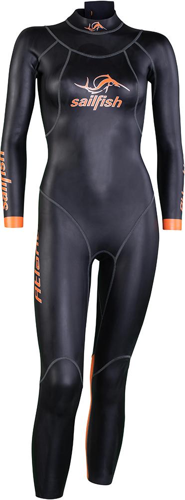 Sailfish Womens Atlantic 2 Wetsuit - Black/orange