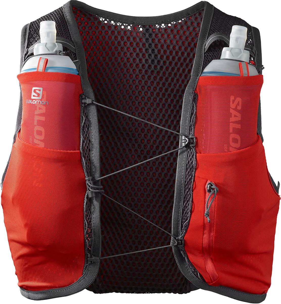 Salomon Active Skin 4 With Flasks - Fiery Red