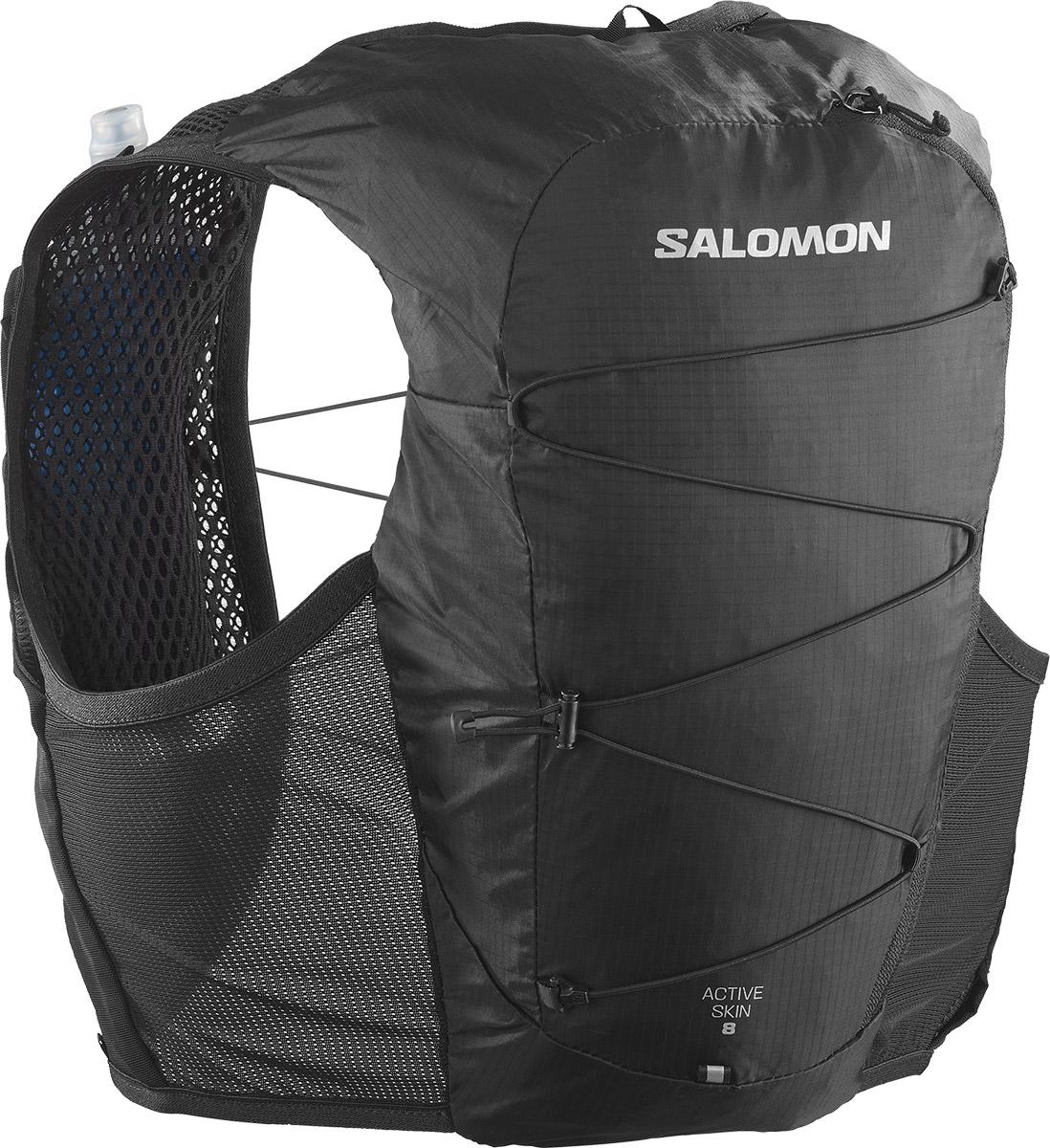 Salomon Active Skin 8 With Flasks - Black