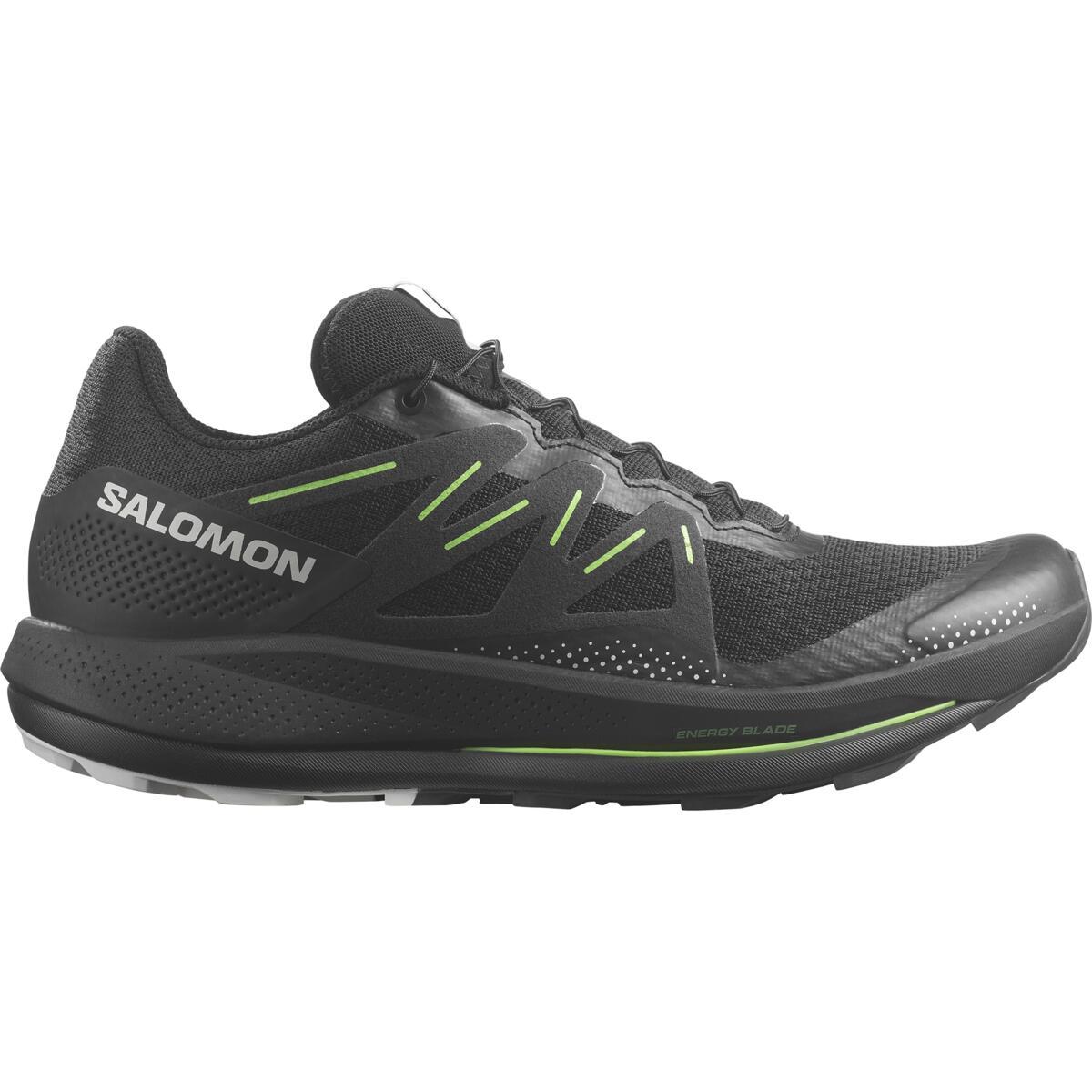 Salomon Pulsar Trail Running Shoes - Black/black/green Gecko