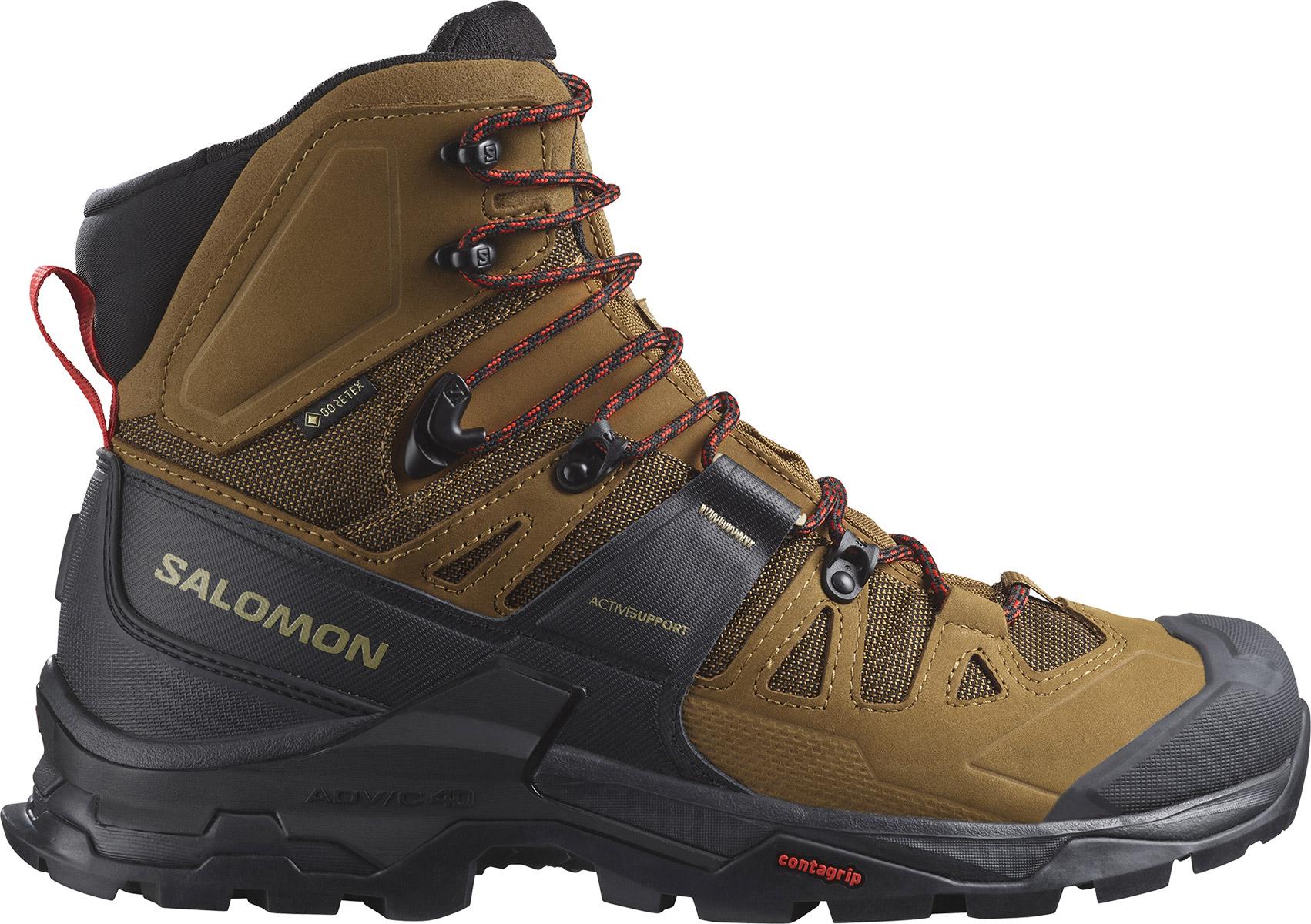 Salomon Quest 4 Gore-tex Hiking Boots - Rubber/black/fiery Red