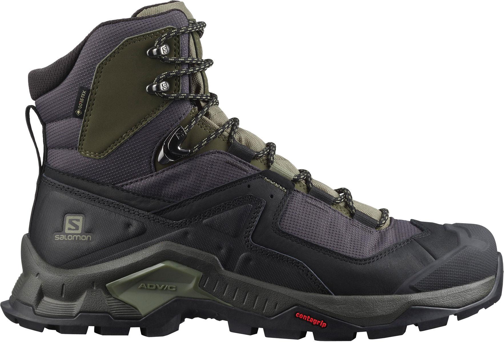 Salomon Quest Element Gore-tex Hiking Boots - Black/deep Lichen Green/olive Night
