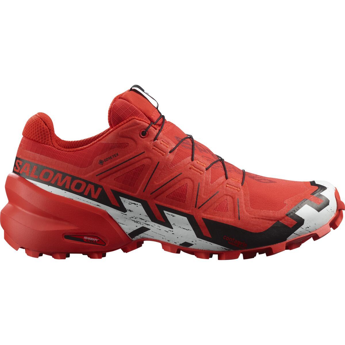 Salomon Speedcross 6 Gore-tex Trail Shoes - Firey Red/black/white