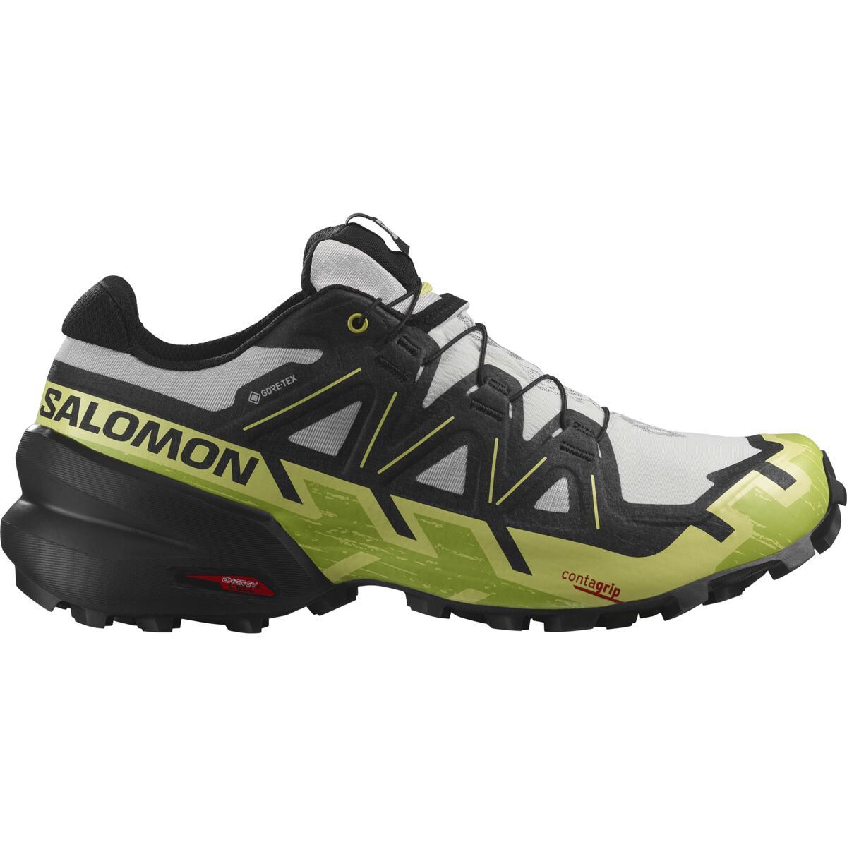 Salomon Speedcross 6 Gore-tex Trail Shoes - Lunar Rock/black/sunny Lime