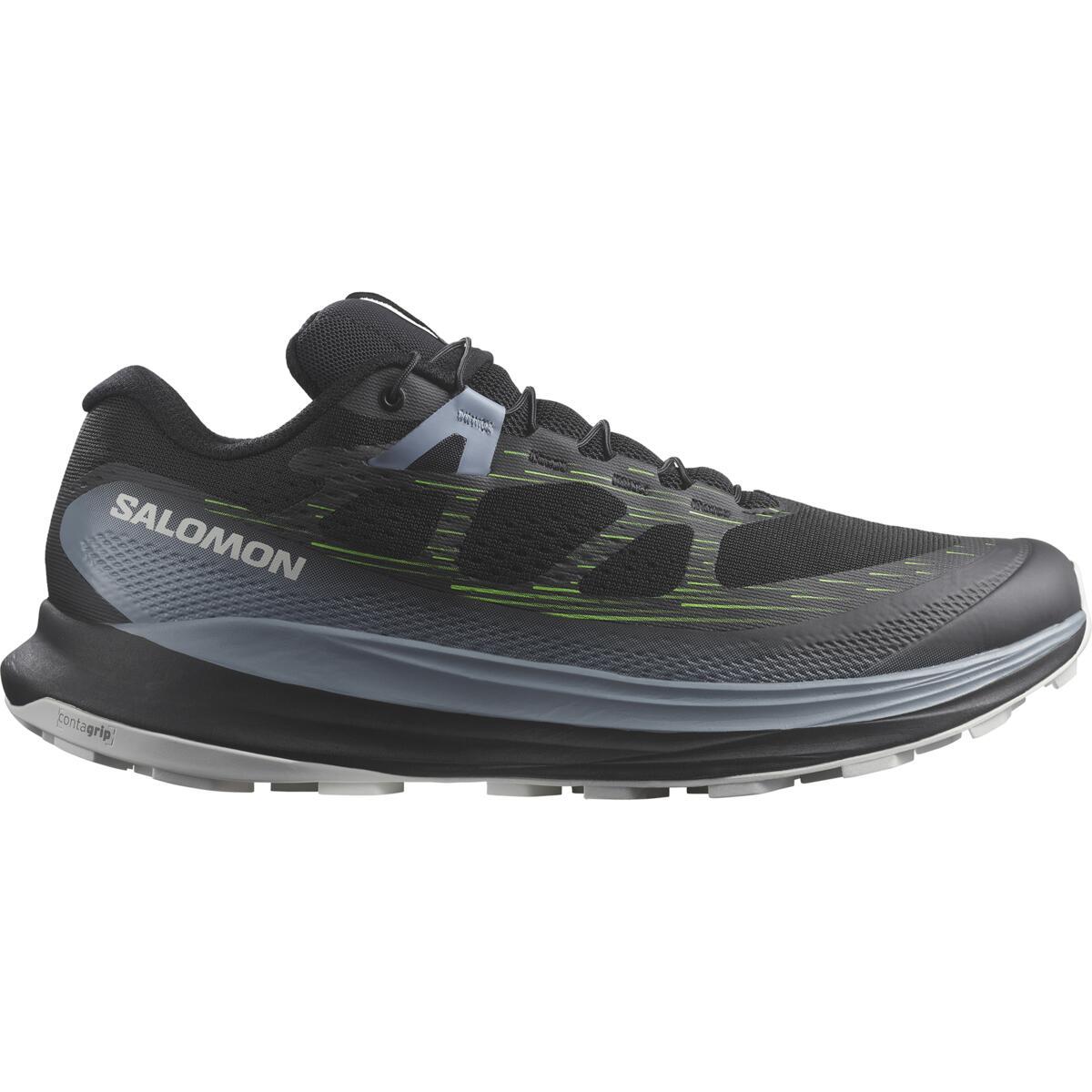 Salomon Ultra Glide 2 Trail Shoes - Black/flint Stone/green Gecko