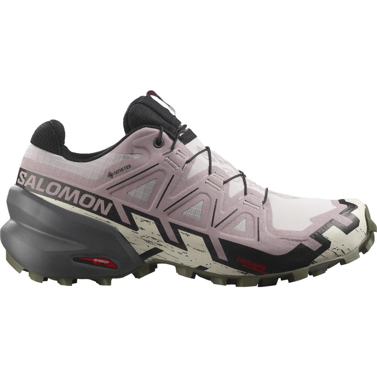 Salomon Womens Speedcross 6 Gore-tex Trail Shoes - Ashes Of Roses