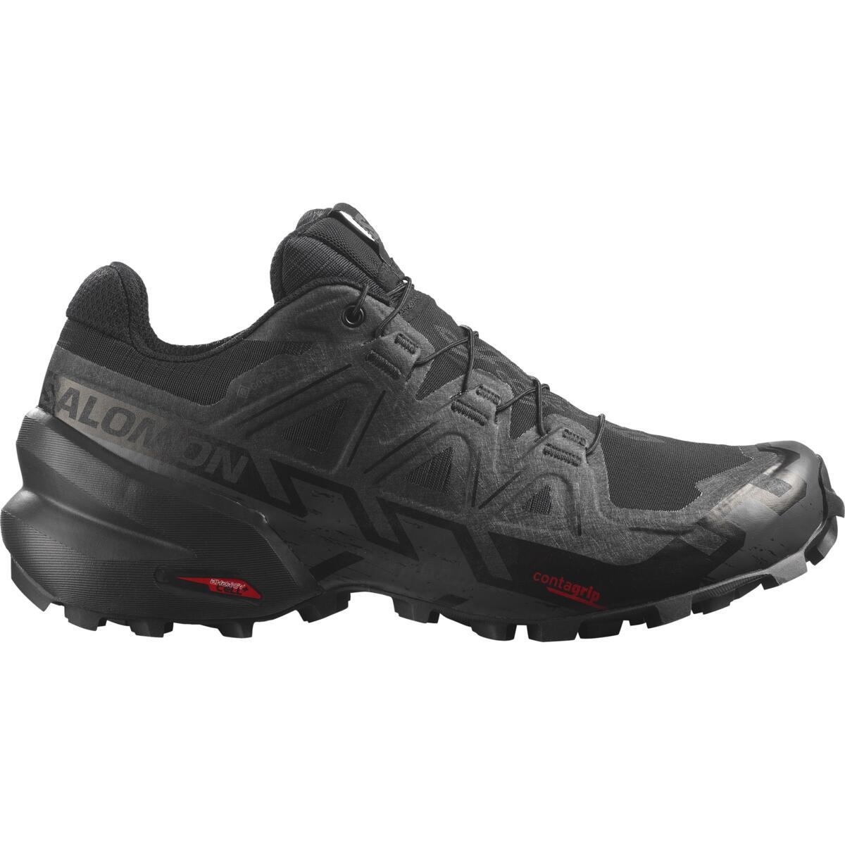Salomon Womens Speedcross 6 Gore-tex Trail Shoes - Black/black/phantom