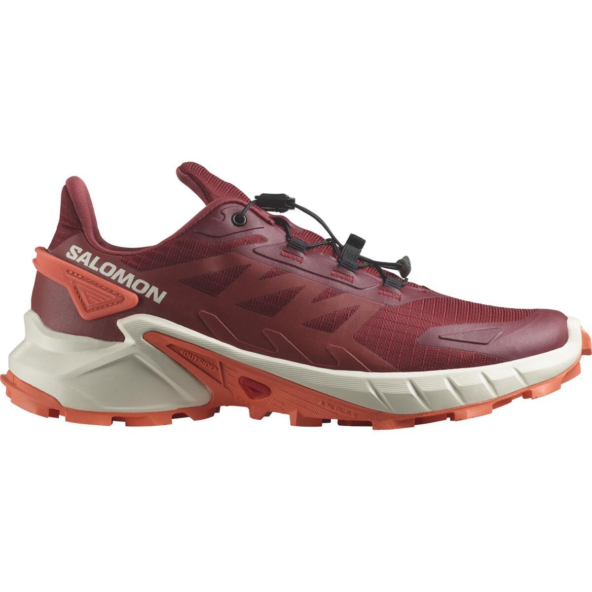 Salomon Womens Supercross 4 Trail Running Shoes - Syrah/ashes Of Roses/coral