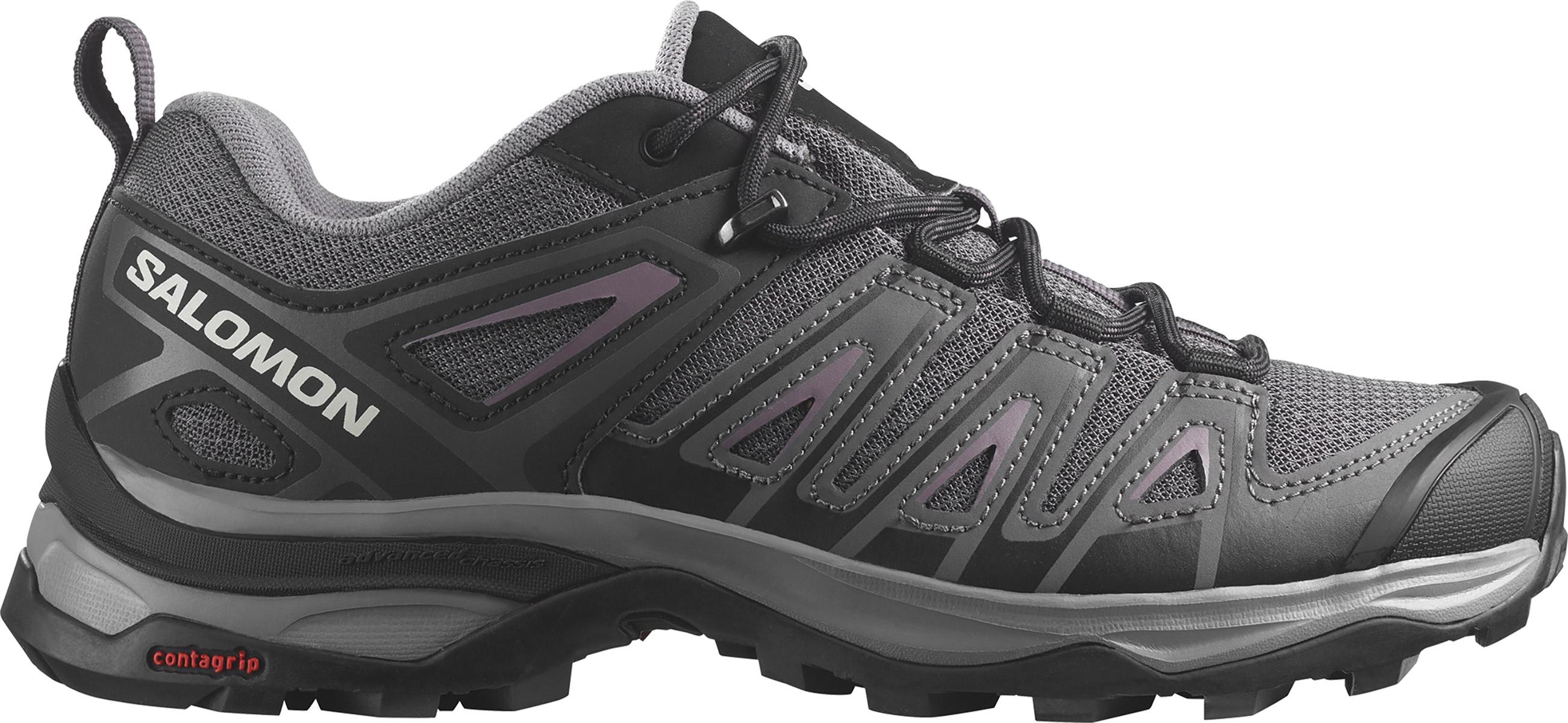 Salomon Womens X Ultra Pioneer Aero Hiking Shoes - Magnet/black/moonscape