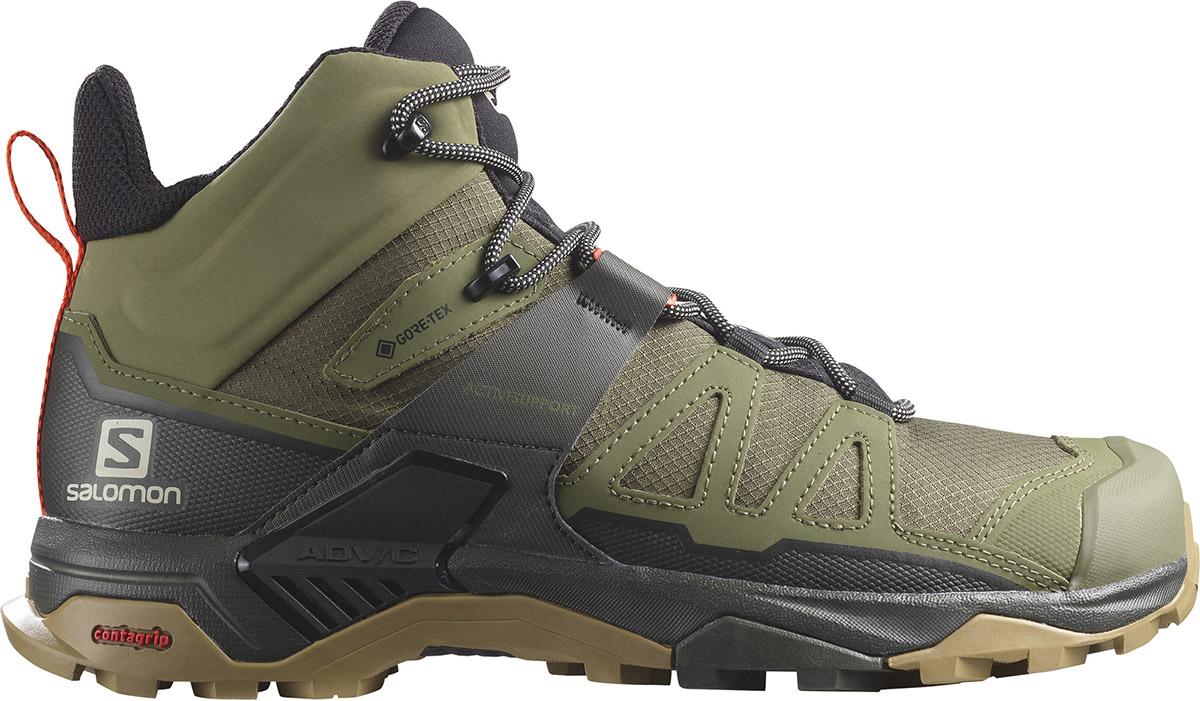 Salomon X Ultra 4 Mid Wide Gore-tex Shoes - Deep Lichen Green/peat/kelp