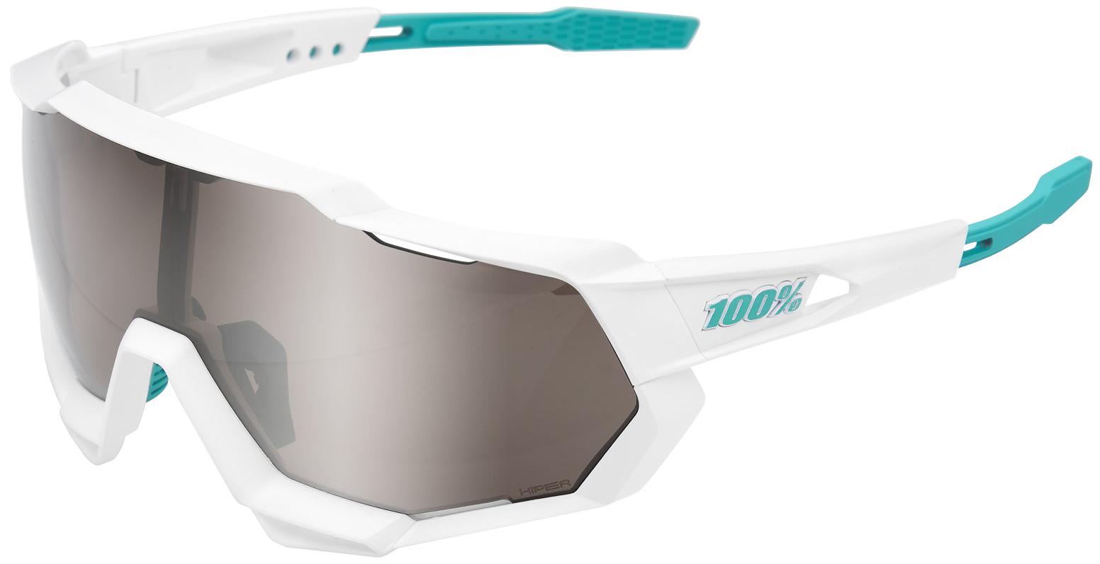 100% Speedtrap Bora Hansgrohe Mirror Lens Sunglasses - White