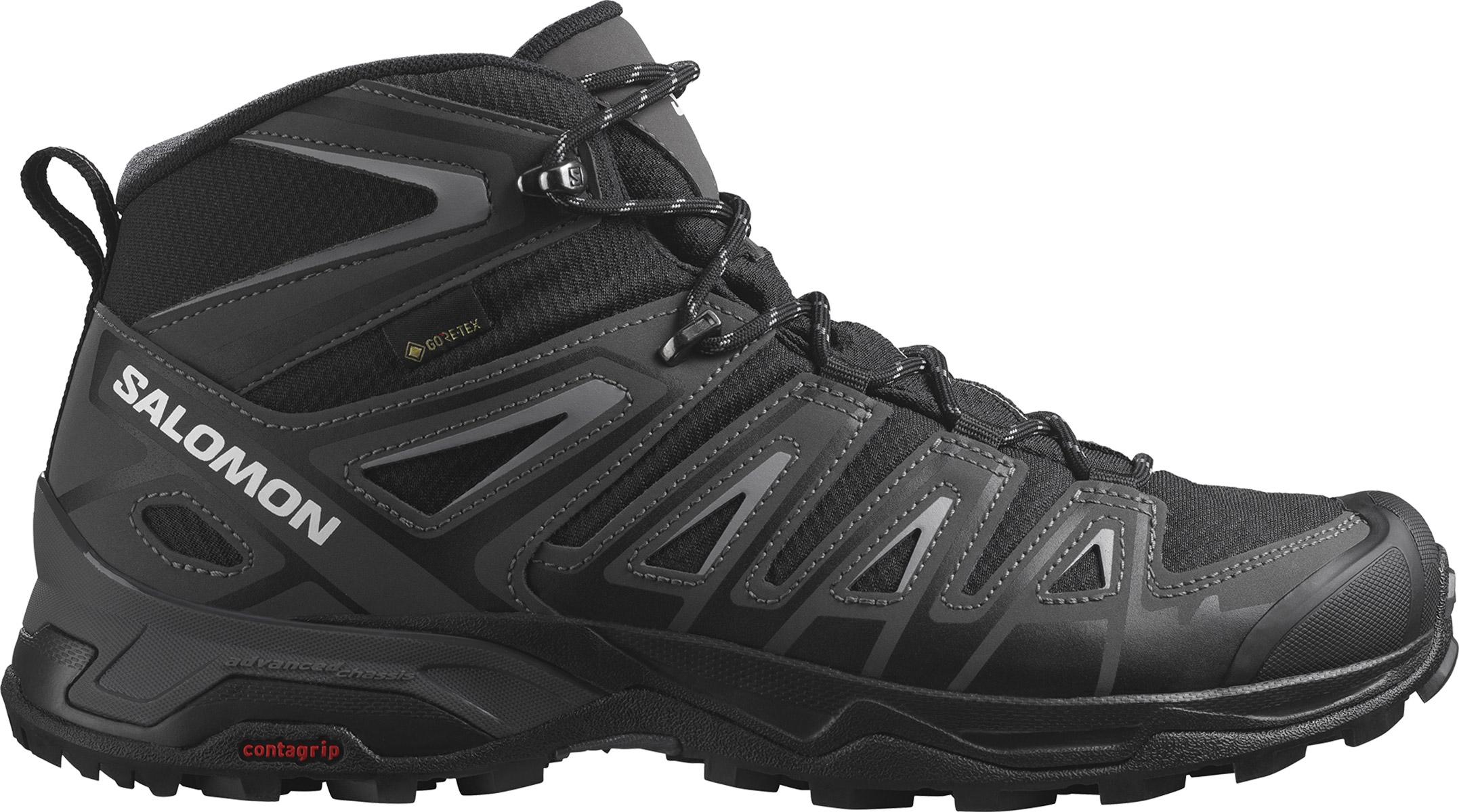 Salomon X Ultra Pioneer Mid Gore-tex Hiking Shoes - Black/magnet/monument