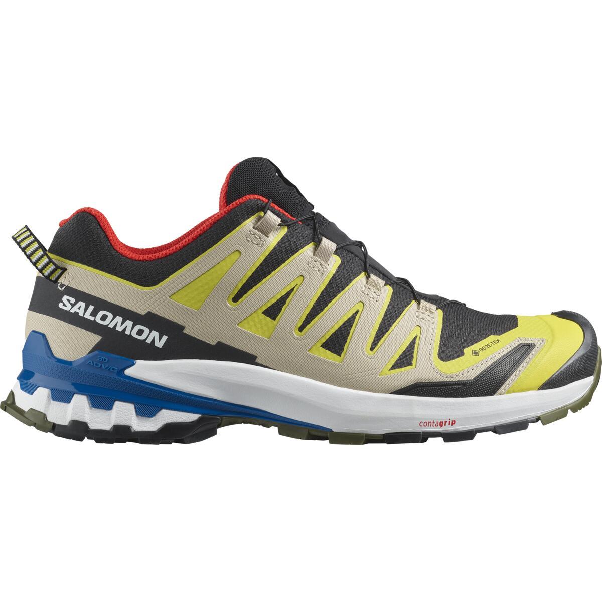 Salomon Xa Pro 3d V9 Gore-tex Trail Running Shoes - Black/buttercup/lapis Blue