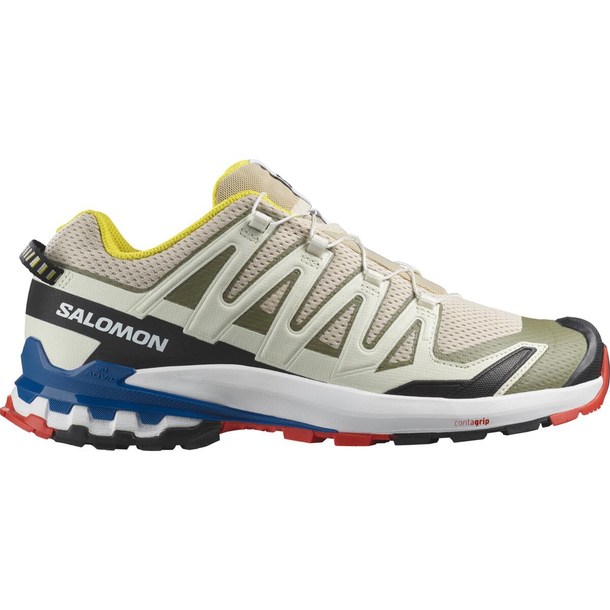 Salomon Xa Pro 3d V9 Trail Running Shoes - Rainy Day/white/lapis Blue