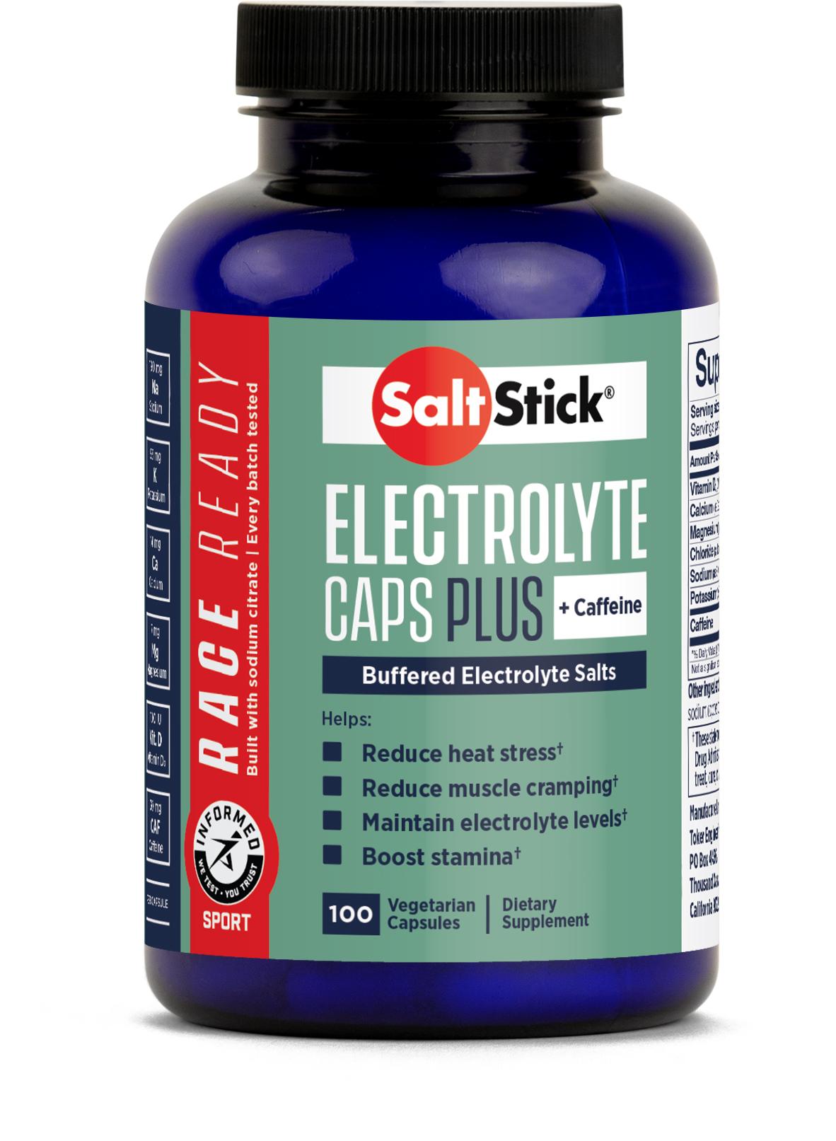 Saltstick 100 Electrolyte Capsules Plus Caffeine