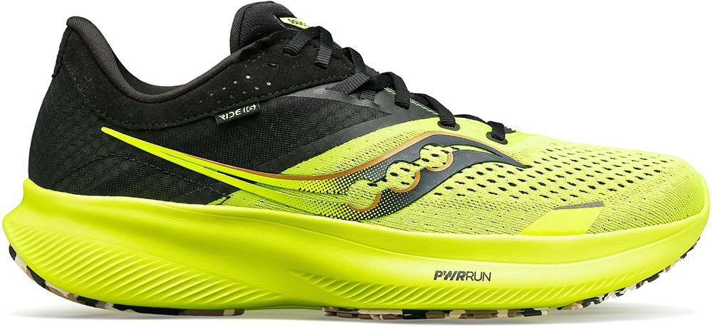 Saucony Ride 16 Running Shoes - Citron/black