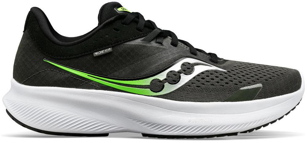 Saucony Ride 16 Running Shoes - Umbra/slime