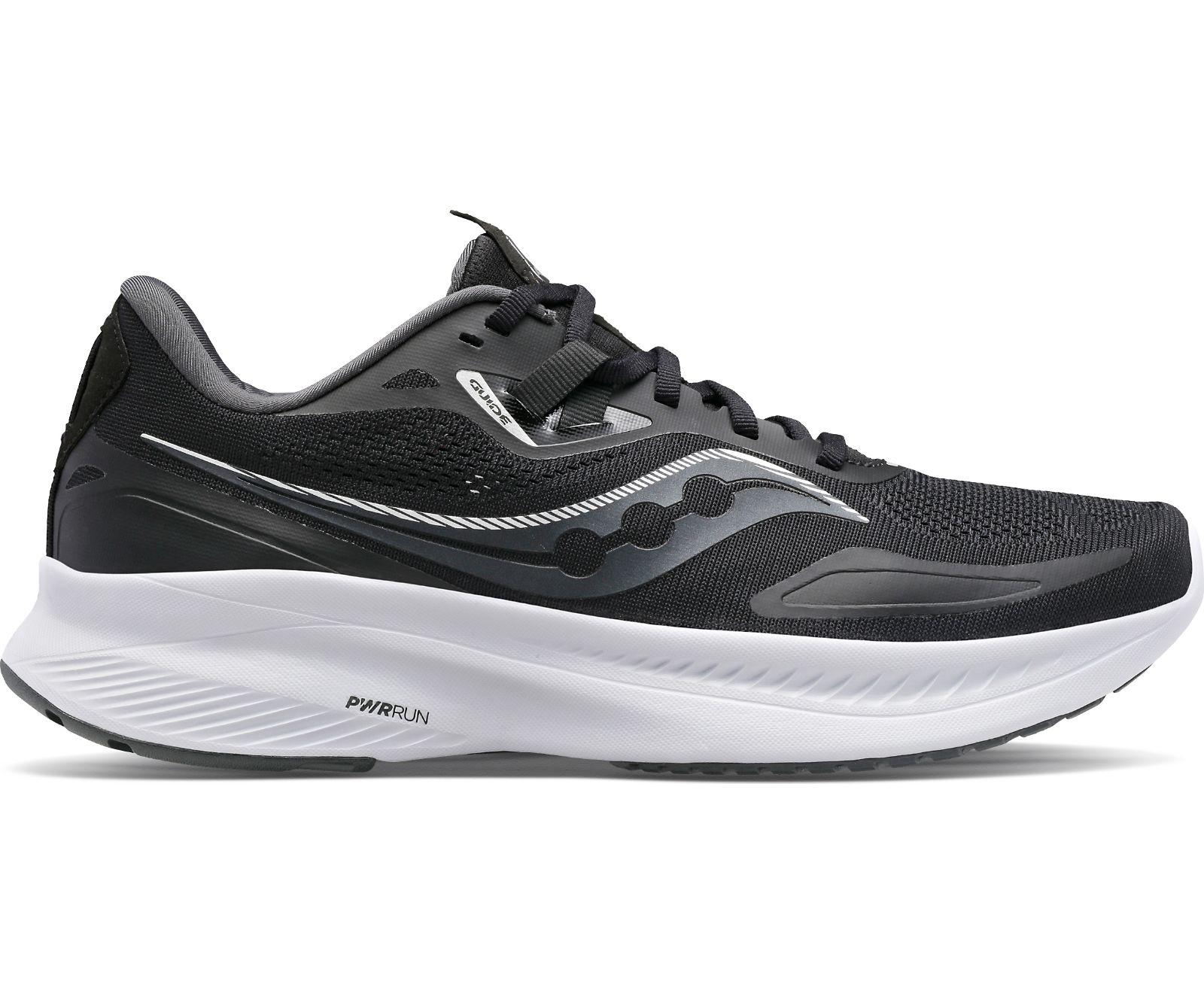 Saucony Womens Guide 15 Running Shoes - Black/white