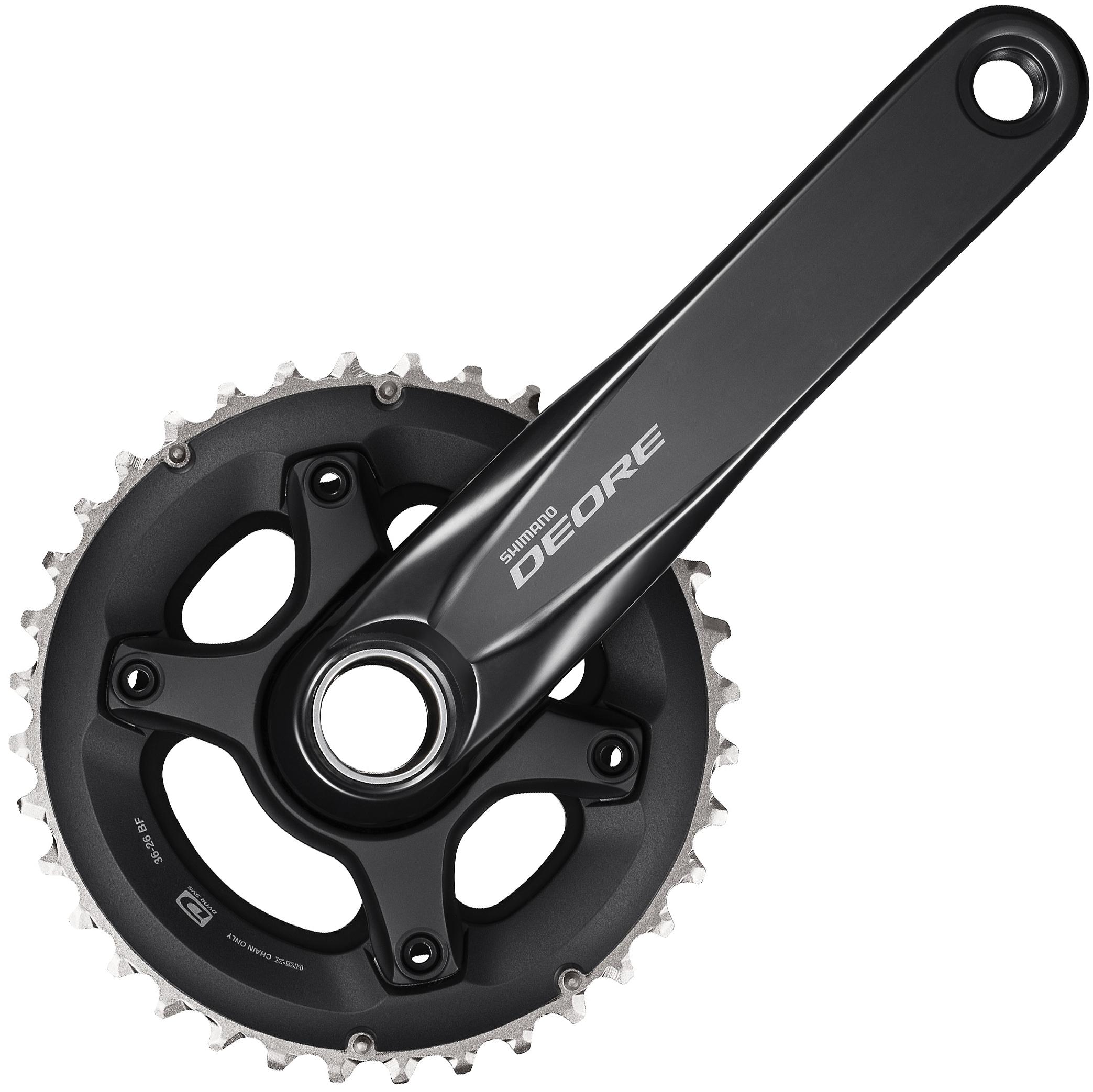Shimano Deore M6000 10 Speed Boost Double Chainset - Black