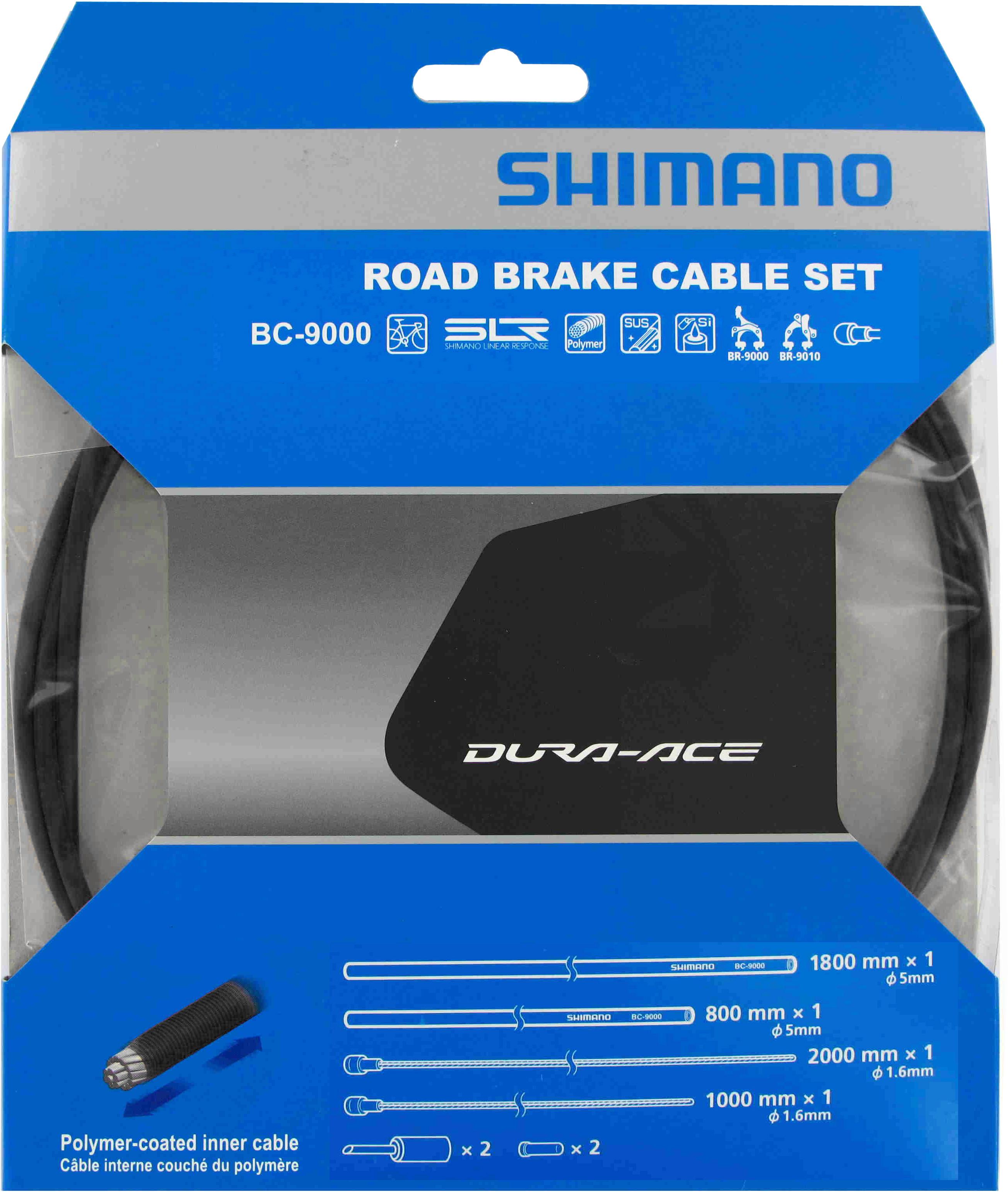Shimano Dura-ace 9000 Road Brake Cable Set - Black