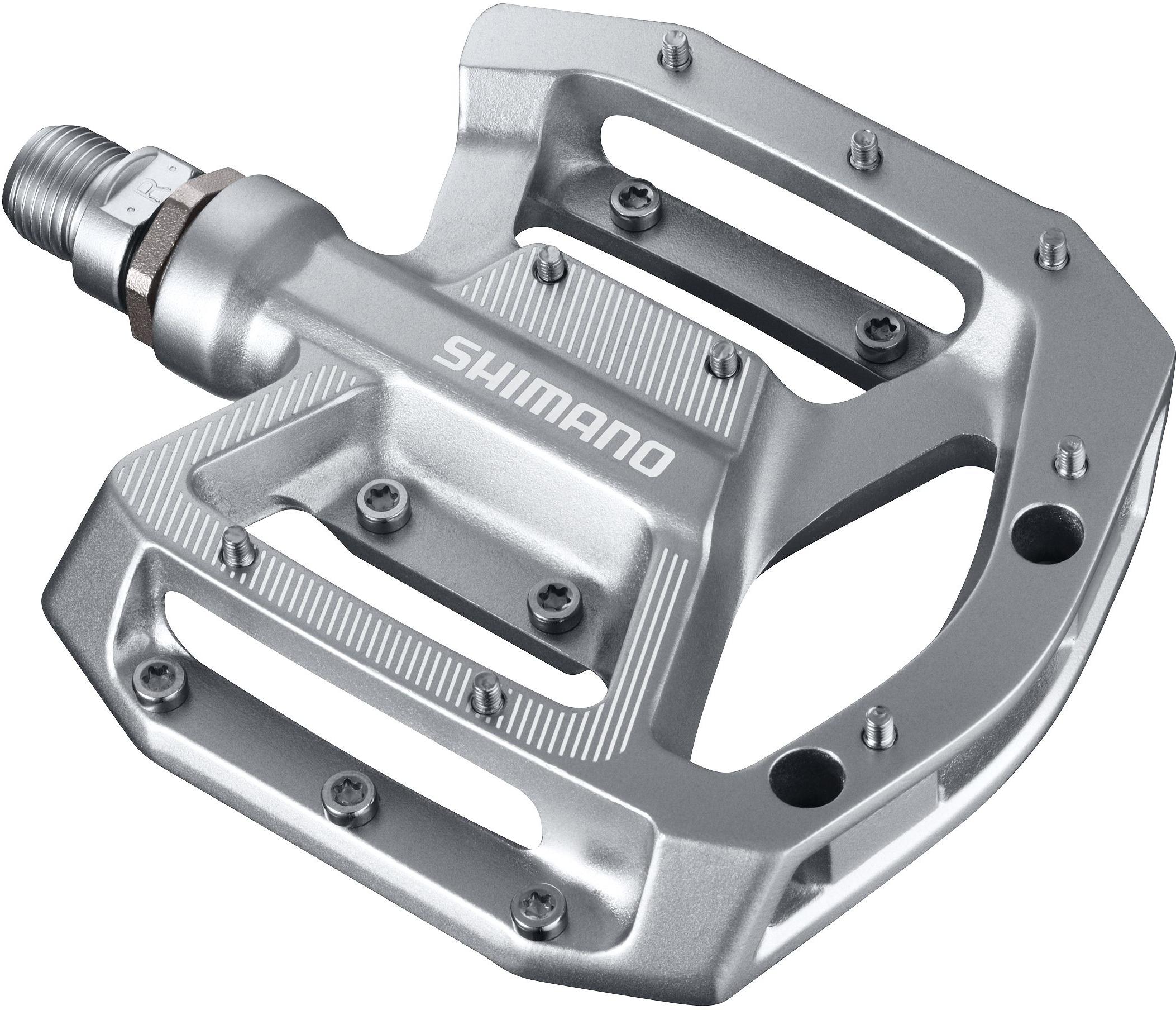 Shimano Gr500 Flat Mtb Pedals Large - Silver