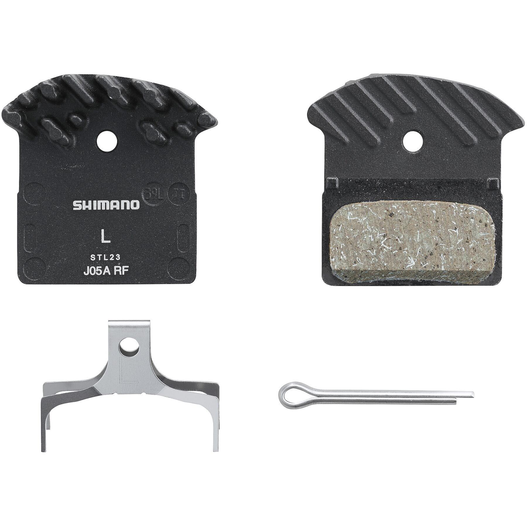 Shimano J05a Resin Slx/xt/xtr Disc Brake Pad With Fins - Black/silver