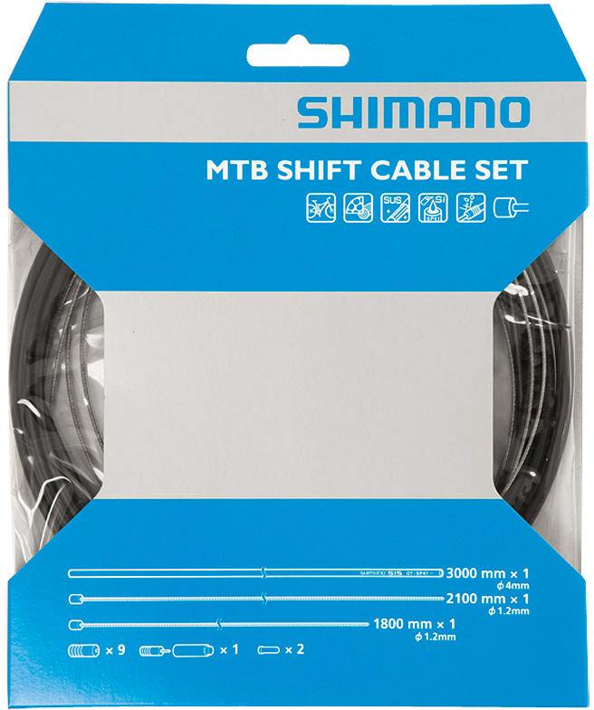 Shimano Mountain Bike Gear Cable Set - Black