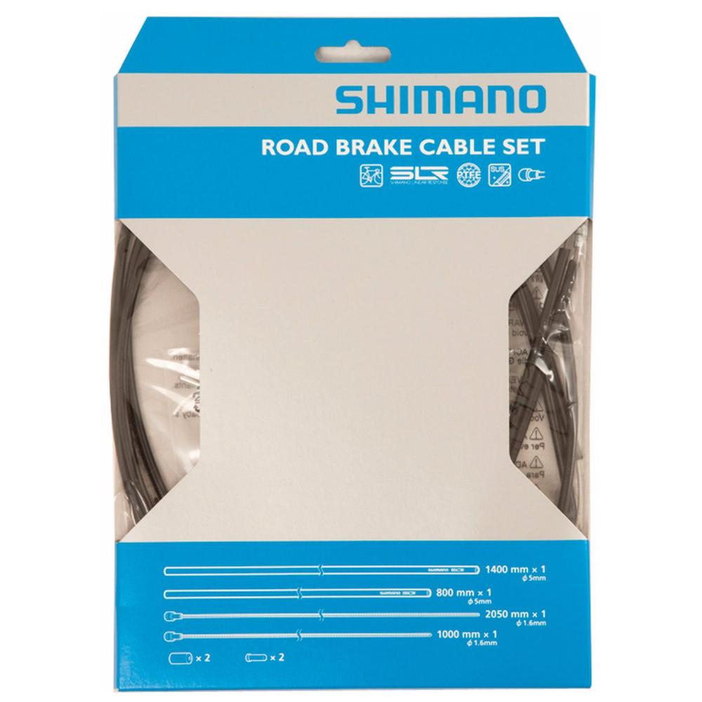 Shimano Road Brake Cable Set With Ptfe Inner Cable - Black