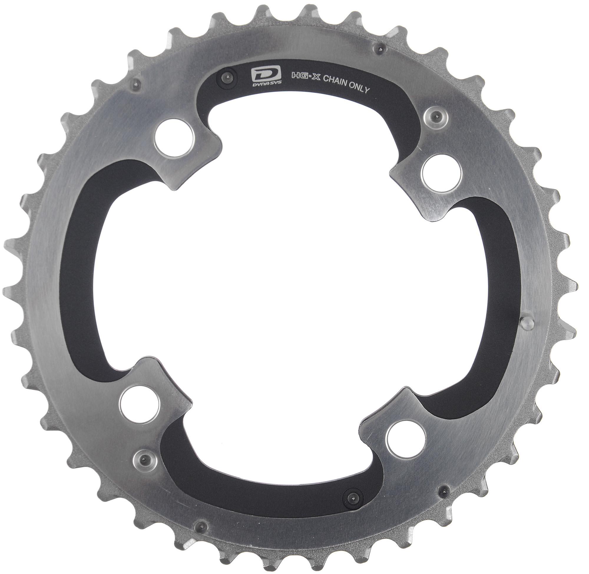 Shimano Xtr Fcm980 10 Speed Double Chainrings - Silver