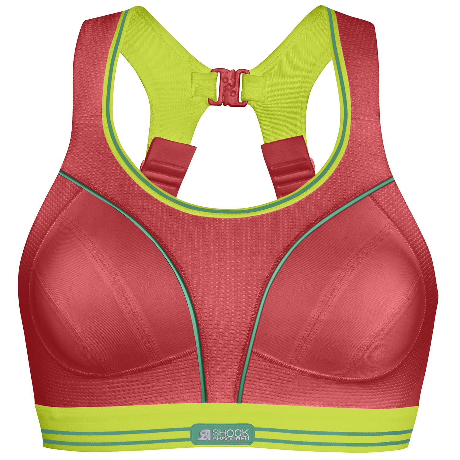 Shock Absorber Ultimate Run Bra (red/lime) - Red Lime