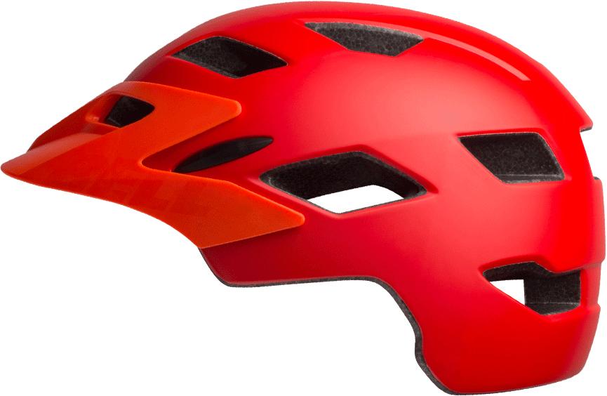 Bell Sidetrack Youth Helmet - Matte Red/orange