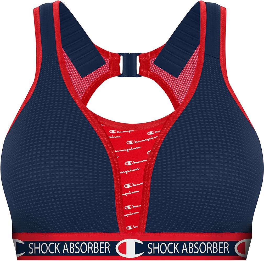 Shock Absorber X Champion Padded Run Bra - Athletic Navy