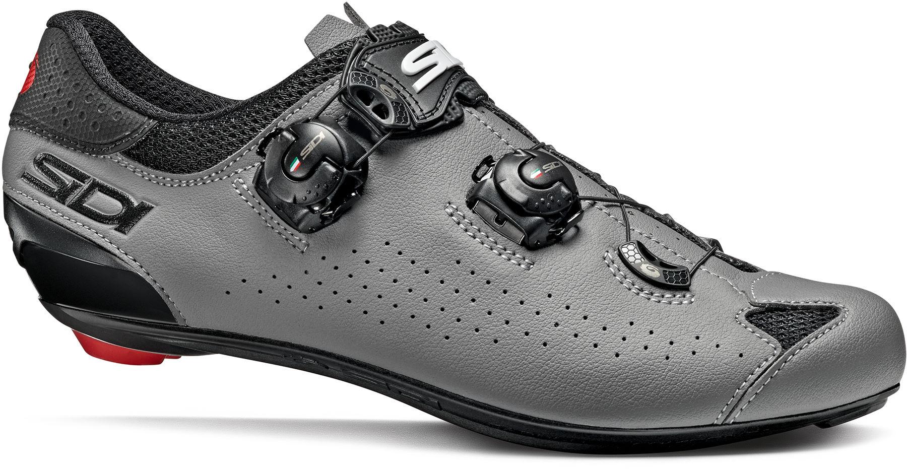 Sidi Genius 10 Road Mega Cycling Shoes - Black/grey