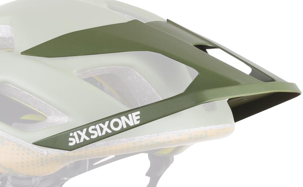 Sixsixone Summit Mtb Helmet Visor - Digi Green