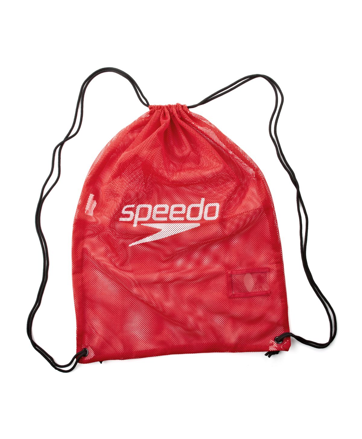 Speedo Equipment Mesh Drawstring Bag - Red