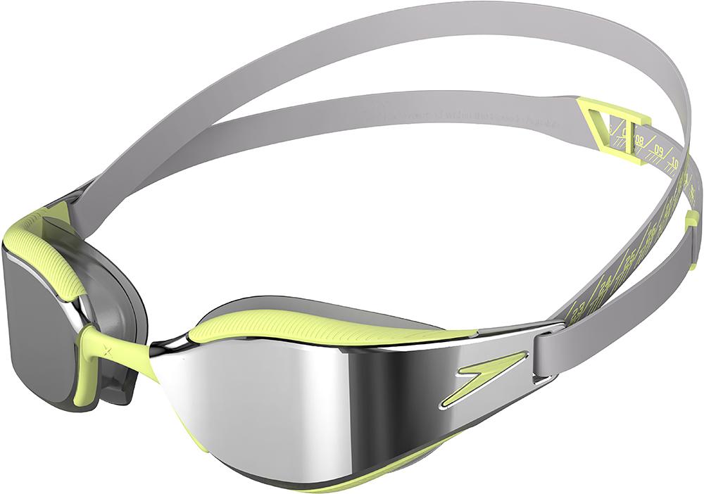 Speedo Fastskin Hyper Elite Mirror Goggles - Shark Grey/spritz/chrome