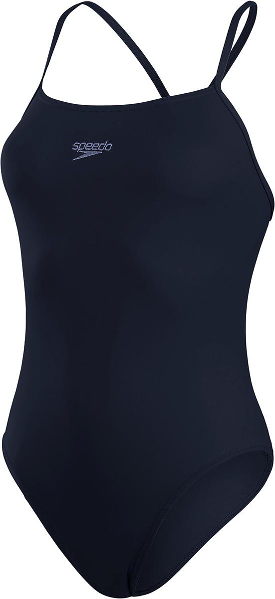 Speedo Womens Endurance+ Thinstrap 1pc Swimsuit - Navy