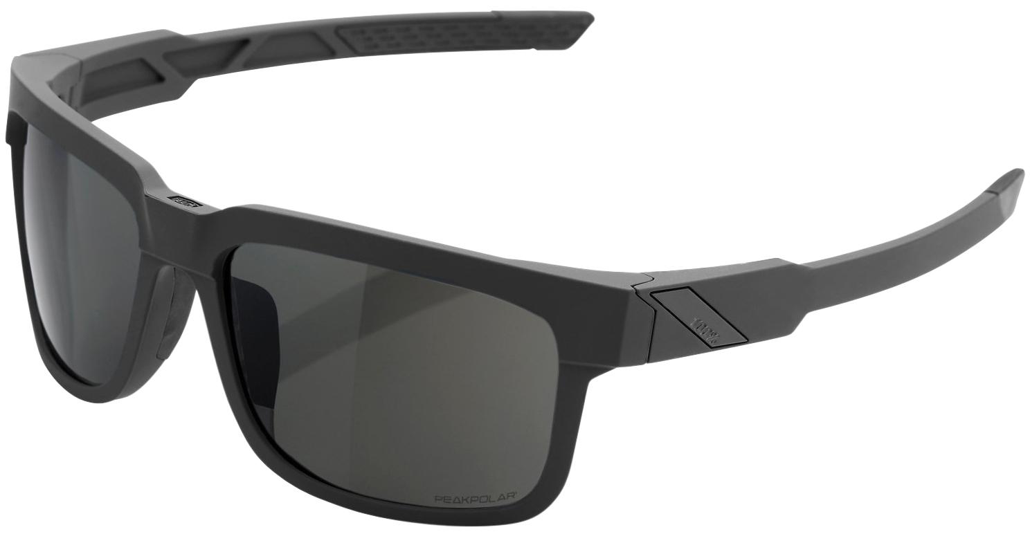 100% Type-s Soft Tact Slate Grey Sunglasses - Black
