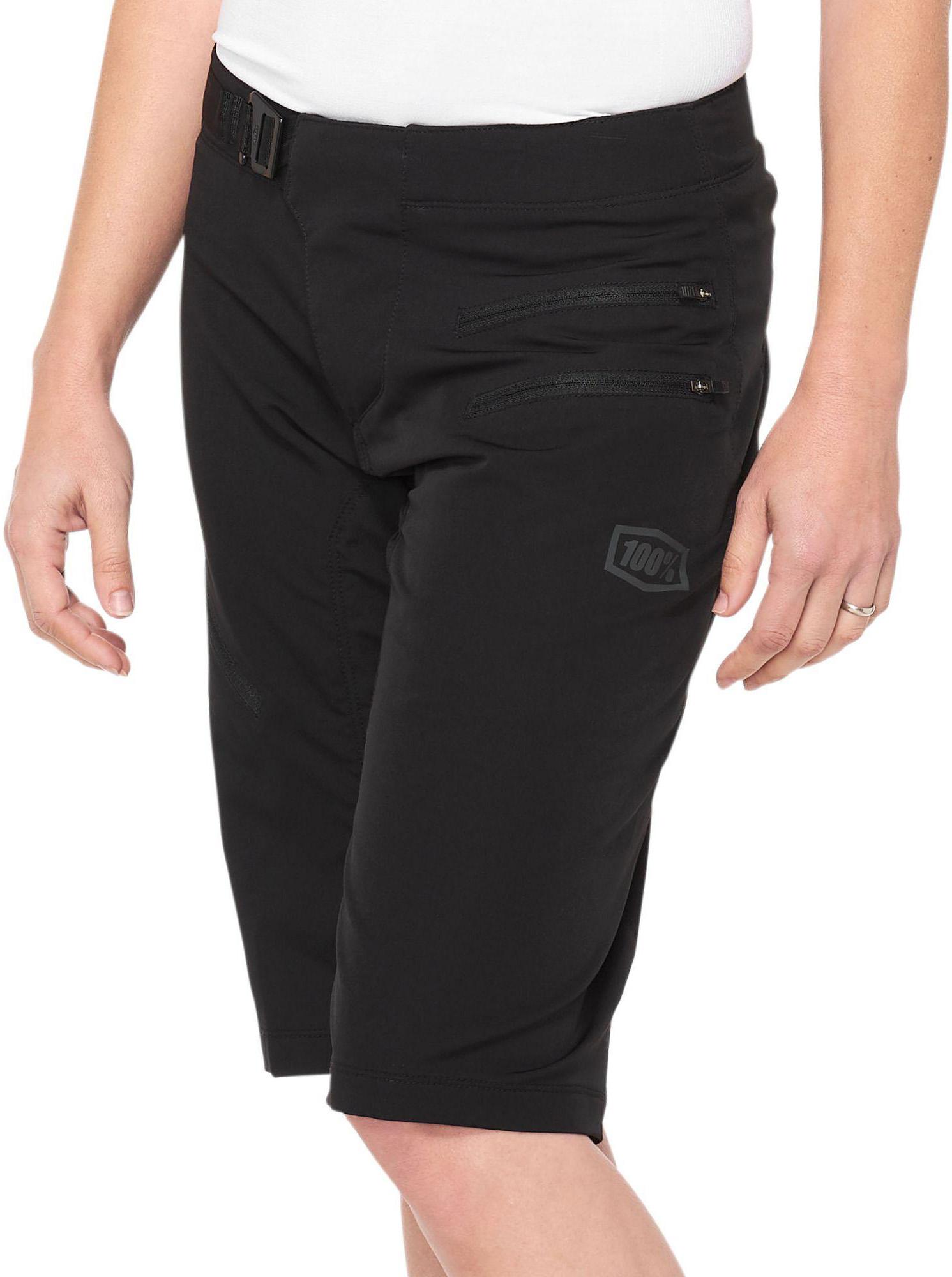 100% Womens Airmatic Shorts - Black