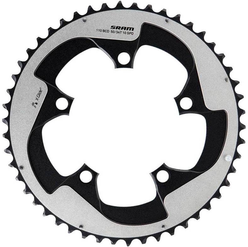 Sram X-glide 11 Speed Outer Chain Ring - Black/silver