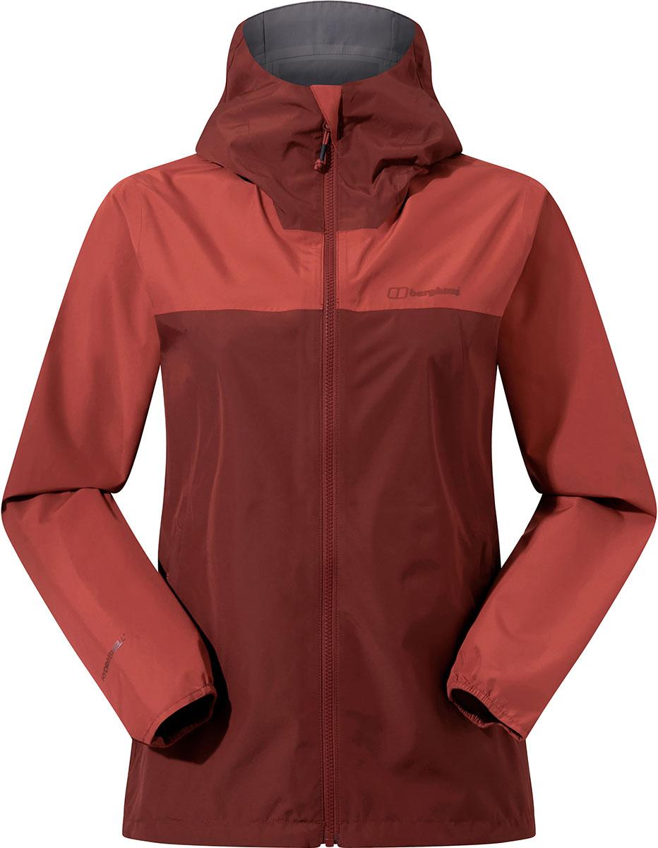 Berghaus Womens Deluge Pro 3.0 Waterproof Jacket - Burgundy Fawn/red Rust