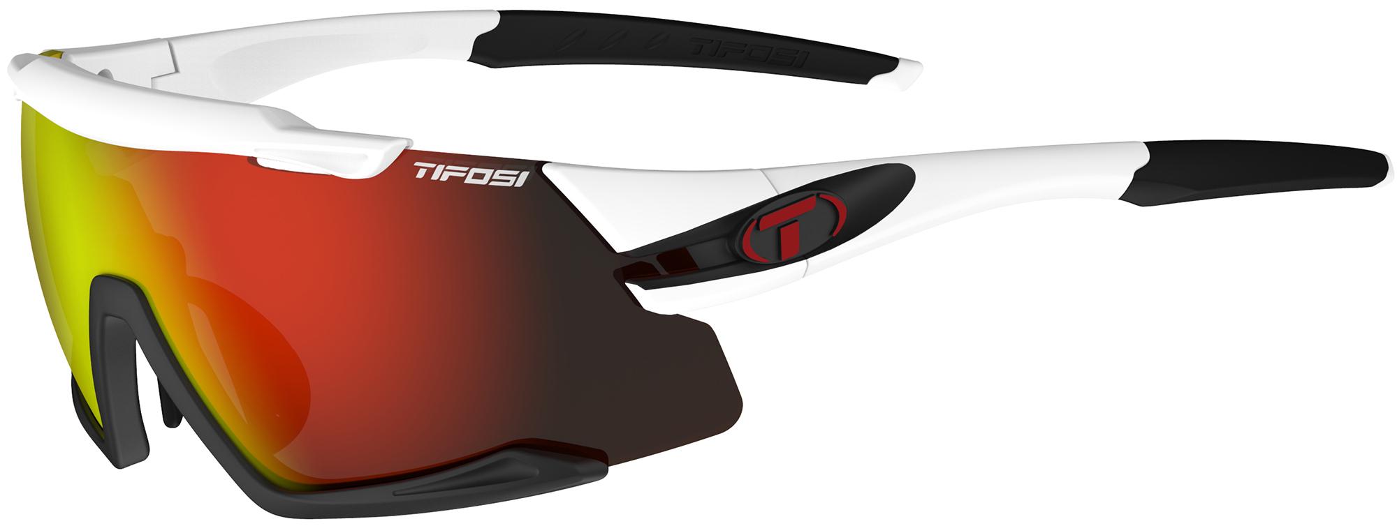 Tifosi Eyewear Aethon 3 Lens Interchangeable Sunglasses - White/black/clarion