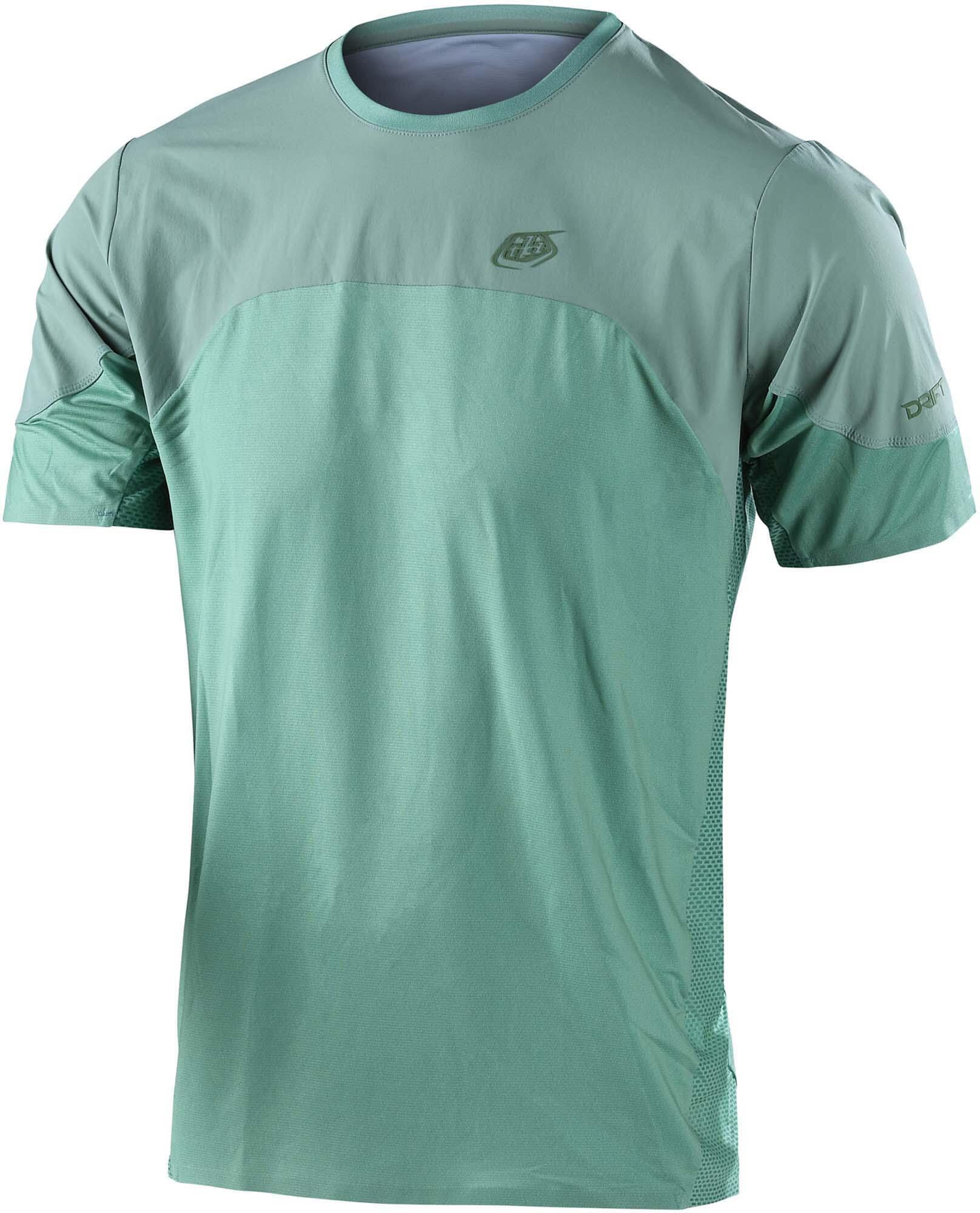 Troy Lee Designs Drift Short Sleeve Jersey - Solid Glass Green